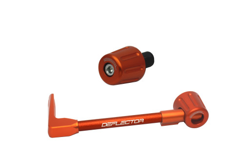 Lever guard in aluminium + right end ACCOSSATO DE005 with orange hose and joint left