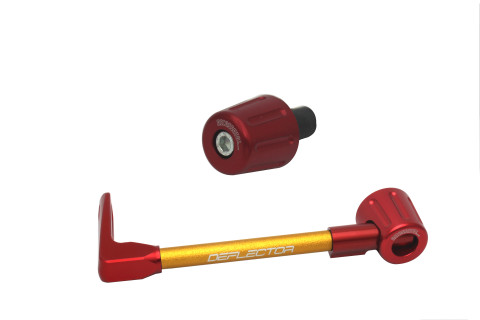 Lever guard in aluminium + right end ACCOSSATO DE005 with gold hose and joint left