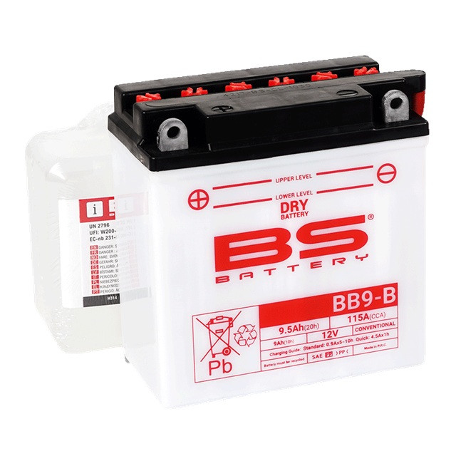 Konvencionalni akumulatori (incl.acid pack) BS-BATTERY BB9-B (YB9-B) Acid pack included
