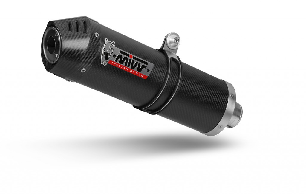Cijeli ispušni sustav 2x1 MIVV OVAL K.055.L3C Carbon with carbon cap for KAWASAKI Versys 650 2021-2023