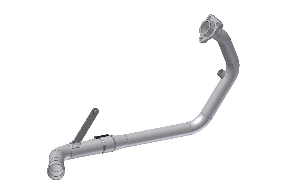 No-kat pipe MIVV KT.025.C1 for KTM Duke 125 2021-2023, HUSQVARNA Svartpilen 125 2021-2023