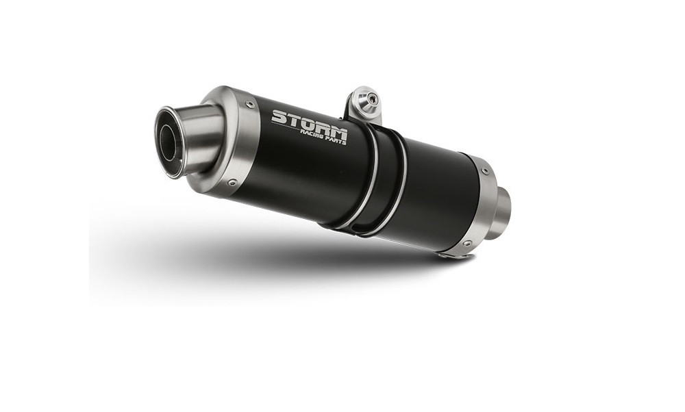 Cijeli ispušni sustav 1x1 STORM GP Y.047.LXSB Steel black
