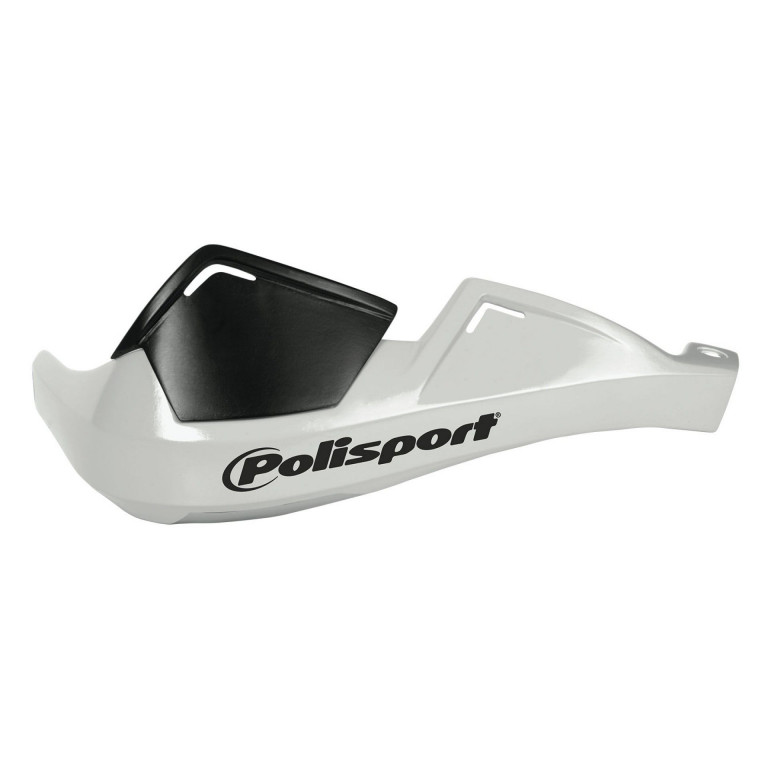 Handguard POLISPORT EVOLUTION INTEGRAL 8305100026 with mounting kit (?22 mm) white