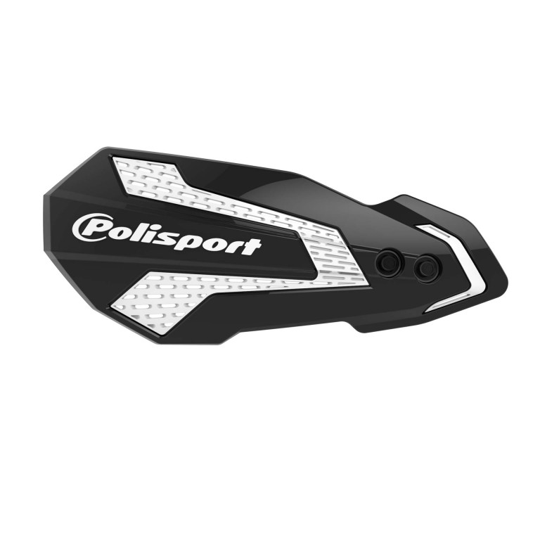Handguard POLISPORT MX FLOW 8308200009 with mounting system black/white