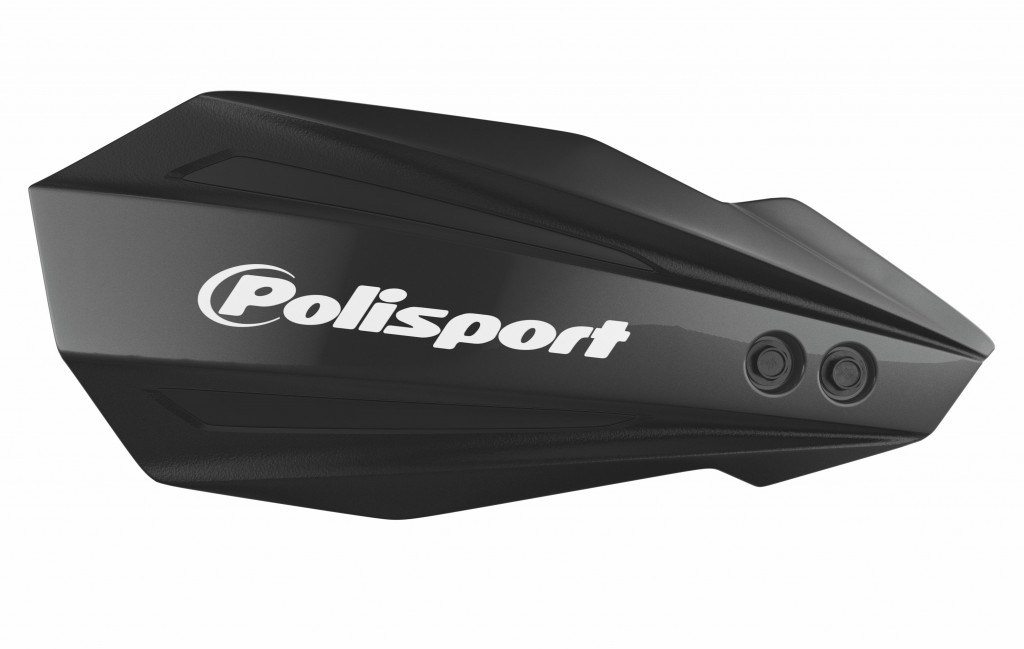 Handguard POLISPORT MX BULLIT 8308500024 with mounting system Black