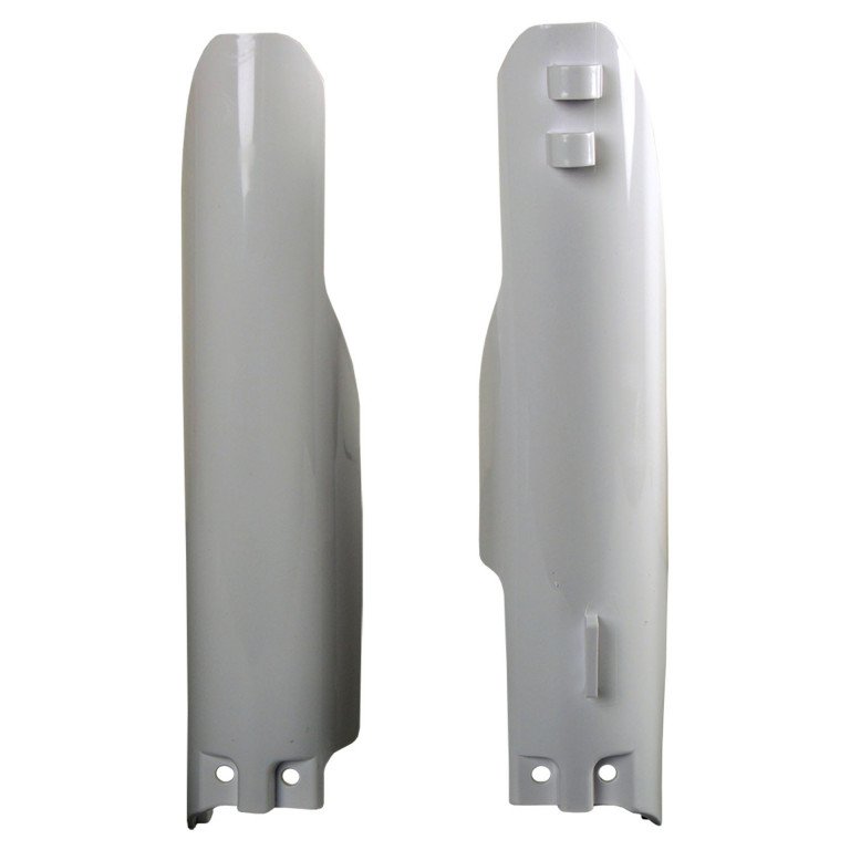 Fork guards POLISPORT 8351100001 (pair) white for SUZUKI RM 125 2001-2006, SUZUKI RM 250 2001-2006