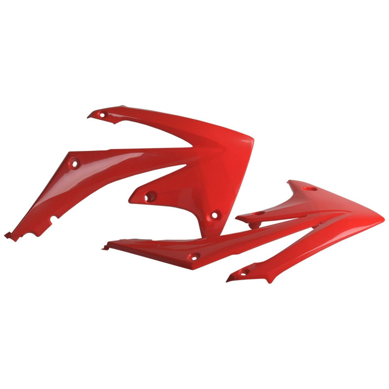 Radiator scoops POLISPORT 8412700001 (pair) red CR 04