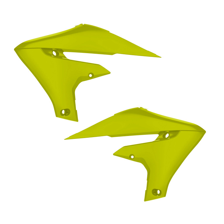 Radiator scoops POLISPORT 8415100004 Yellow for YAMAHA YZ 250 F 2019-2023, YAMAHA YZ 450 F 2018-2022
