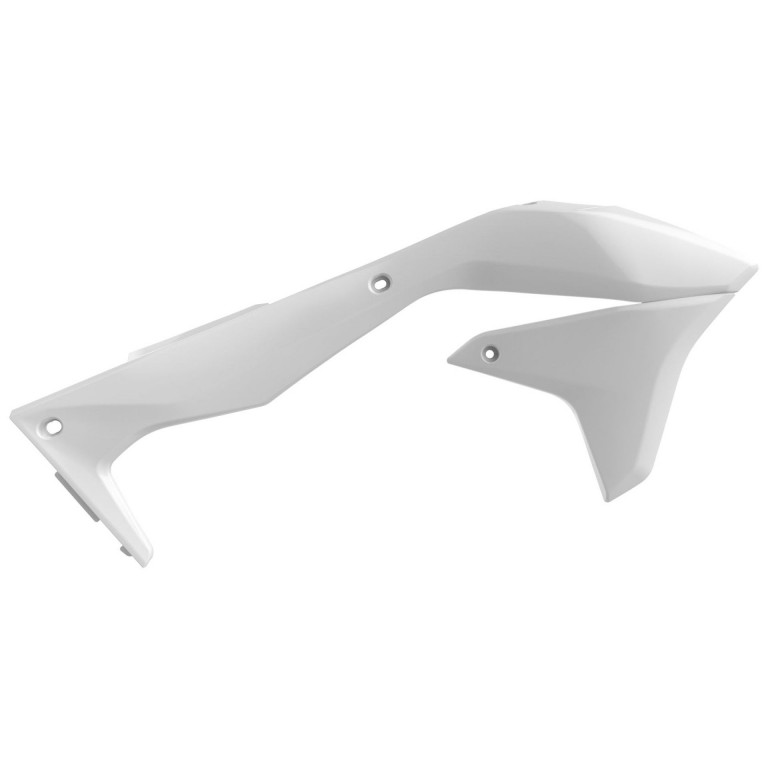 Radiator scoops POLISPORT 8418300002 (pair) white for KAWASAKI KX 450 (F) 2016-2018