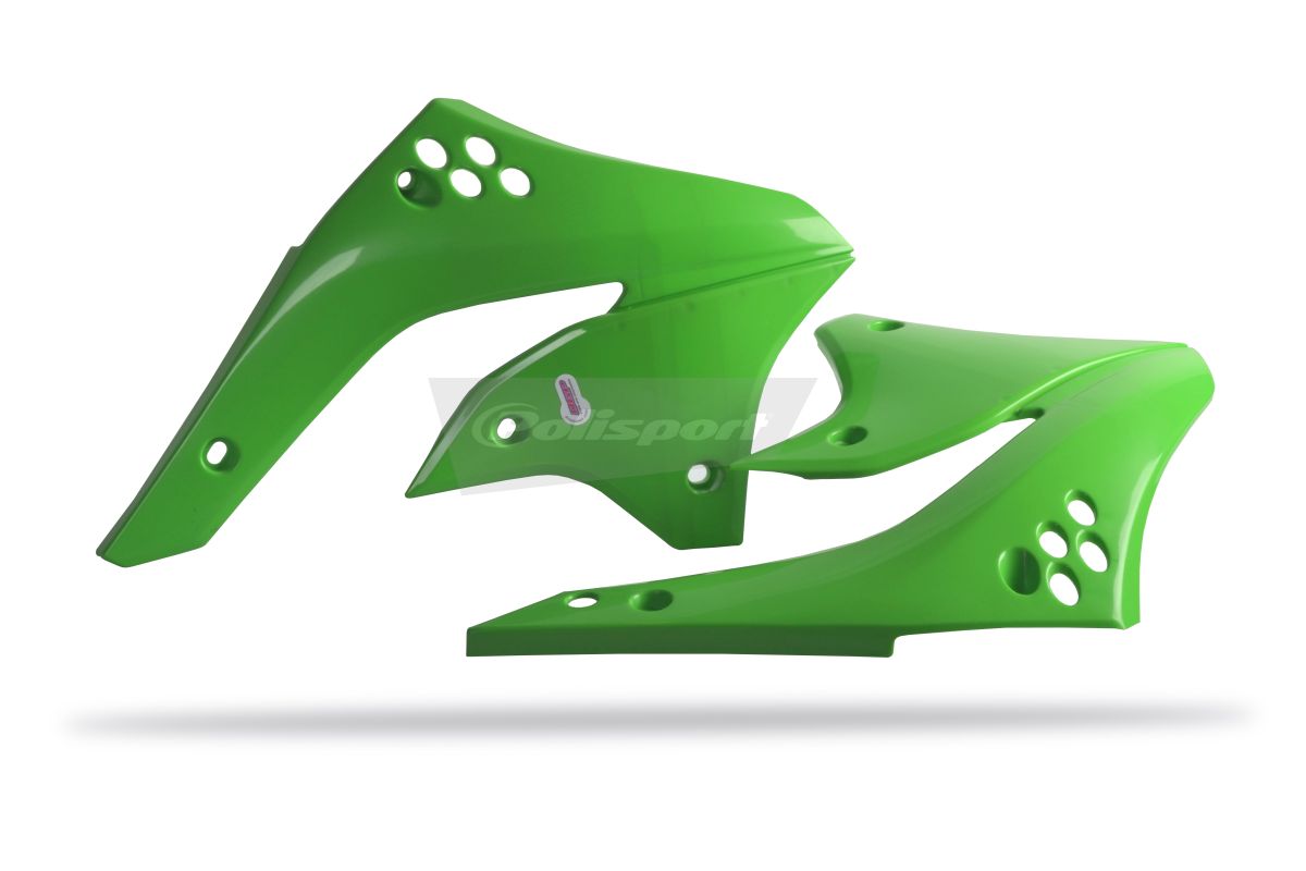 Radiator scoops POLISPORT 8426300006 (pair) green 05