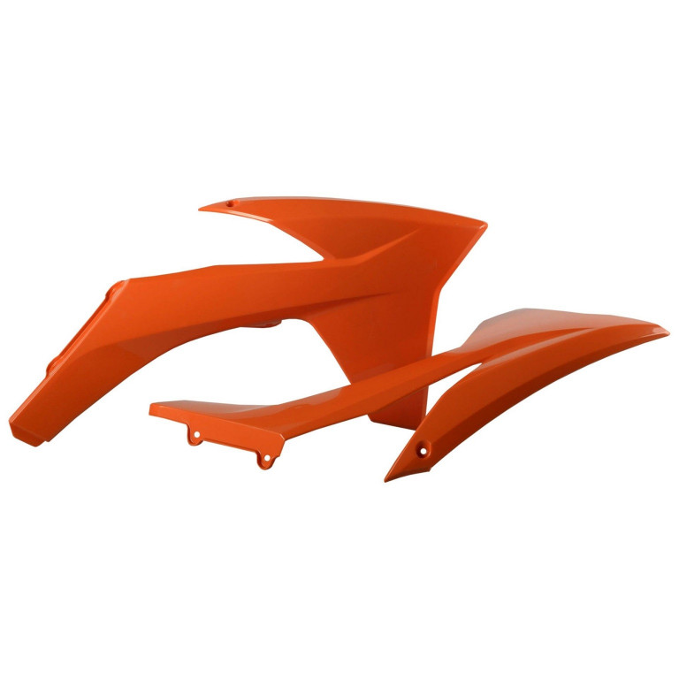 Radiator scoops POLISPORT 8428600003 (pair) orange KTM