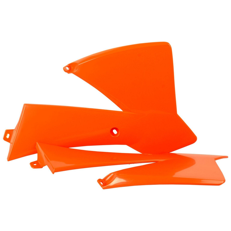 Radiator scoops POLISPORT 8429500001 (pair) orange KTM