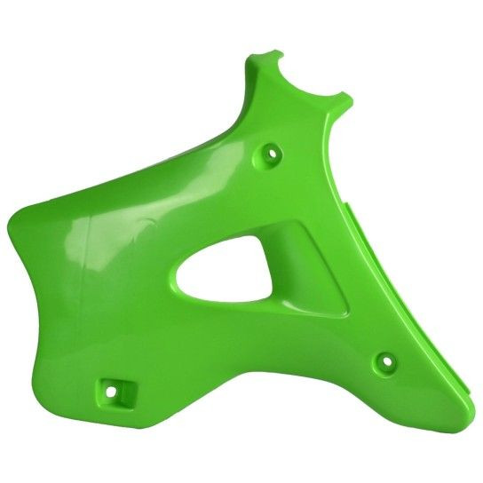 Radiator scoops POLISPORT 8495600001 Green for KAWASAKI KX 125 1990-1991