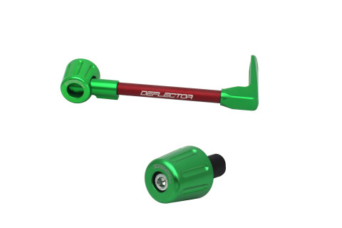 Lever guard in aluminium + left end ACCOSSATO DE004 with red hose and joint right