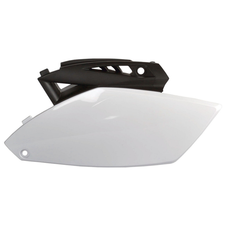 Side panels POLISPORT 8605600001 (pair) black/white for YAMAHA YZ 250 F 2010-2013