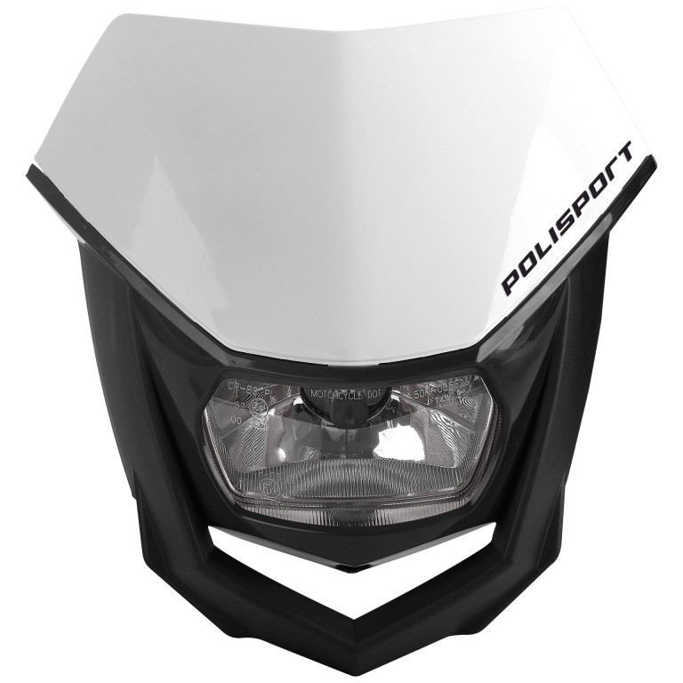 Headlight POLISPORT HALO 8657400001 White/Black