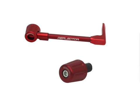 Lever guard in aluminium + left end ACCOSSATO DE004 with red hose and joint right