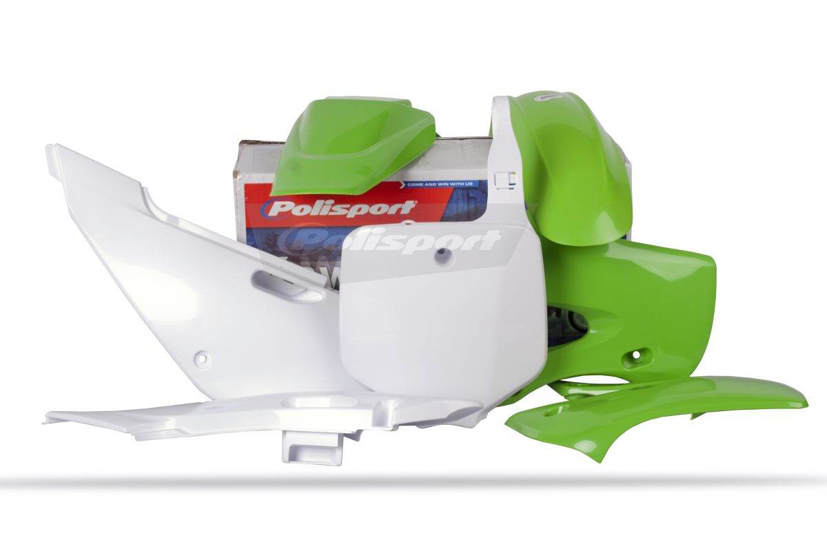 Plastic body kit POLISPORT 90056 OEM Color for KAWASAKI KLX 110 (R) 2002-2009