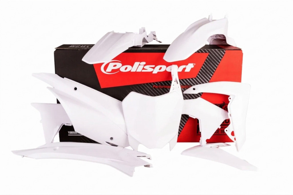 Plastic body kit POLISPORT 90538 white for HONDA CRF 110 F 2013-2018