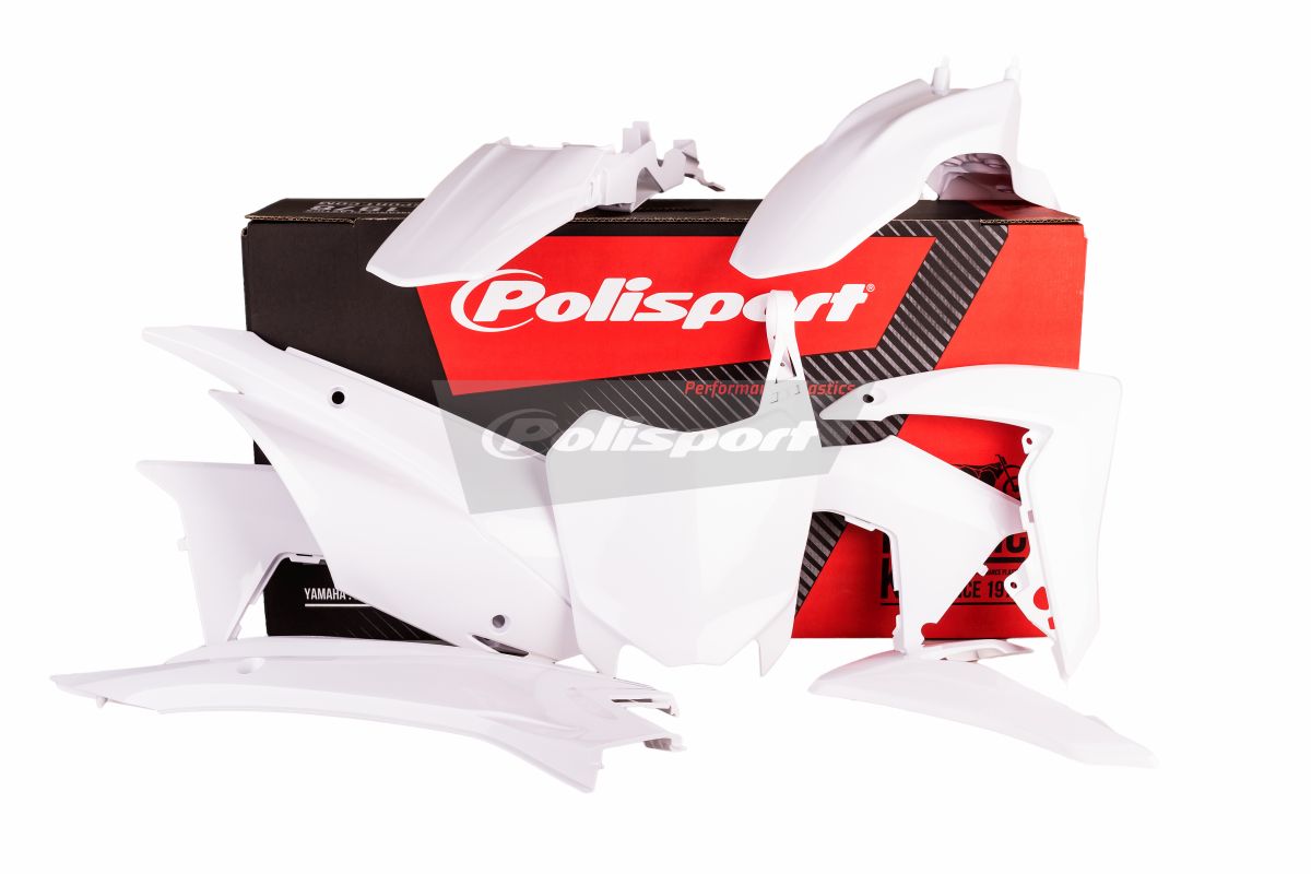 Plastic body kit POLISPORT 90538 white for HONDA CRF 110 F 2013-2018