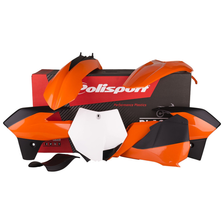Plastic body kit POLISPORT 90555 OEM Color for KTM SX 85 2013-2017