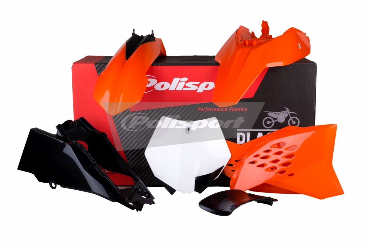 Plastic body kit POLISPORT 90563 OEM Color for KTM SX 65 2012-2015