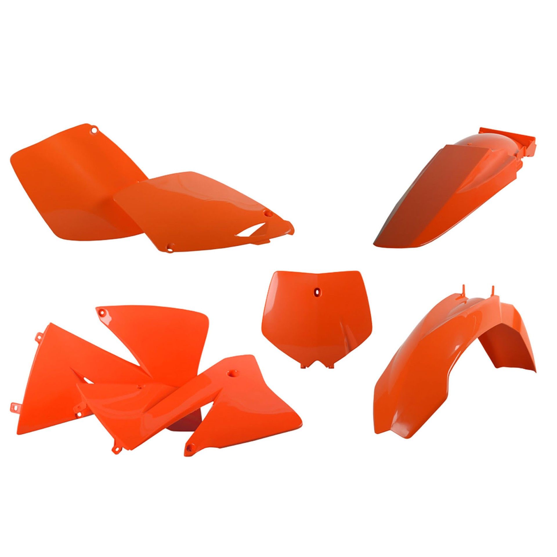 Plastic body kit POLISPORT 90652 orange KTM