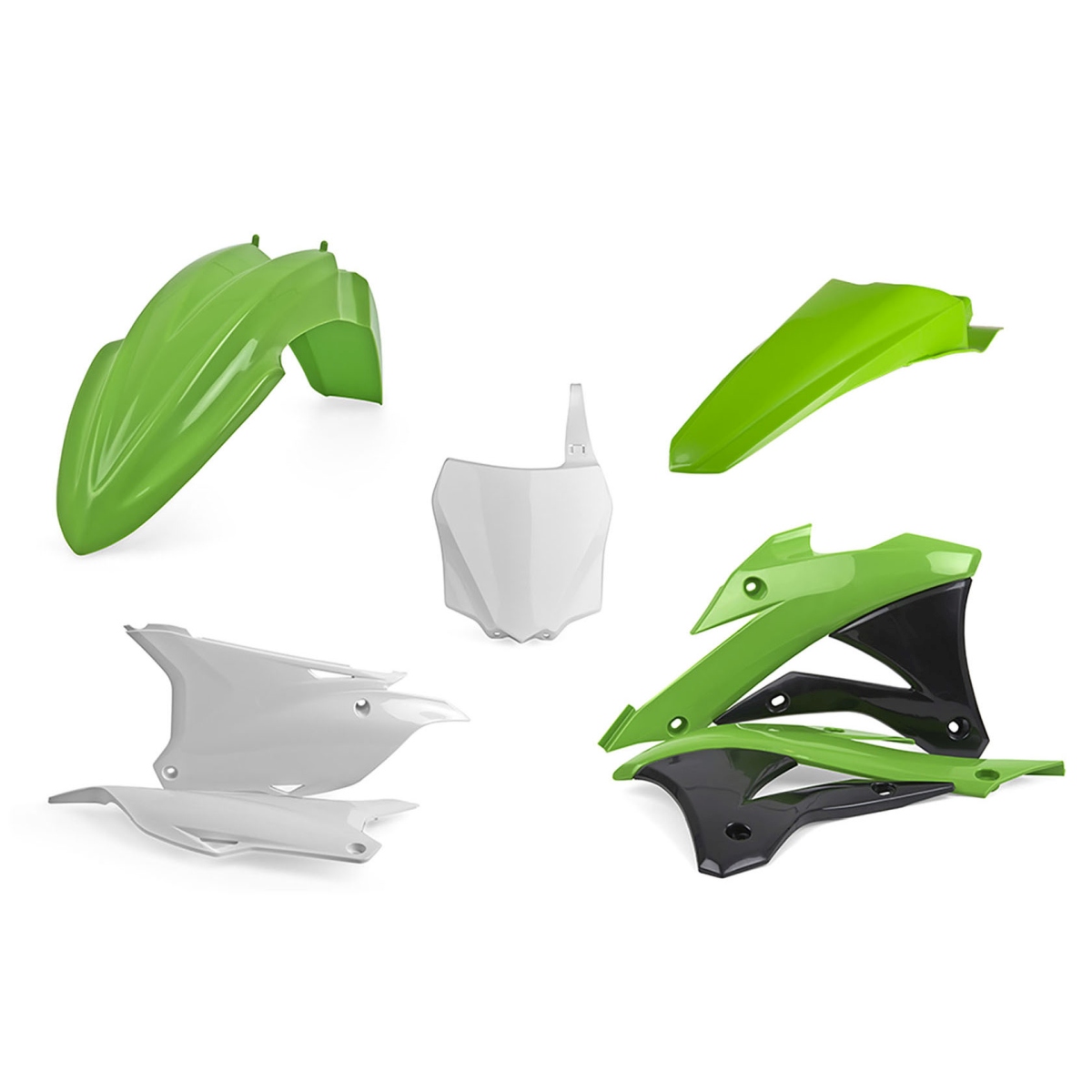 Plastic body kit POLISPORT 90696 OEM Color for KAWASAKI KX 85 2014-2023, KAWASAKI KX 112 2014-2021