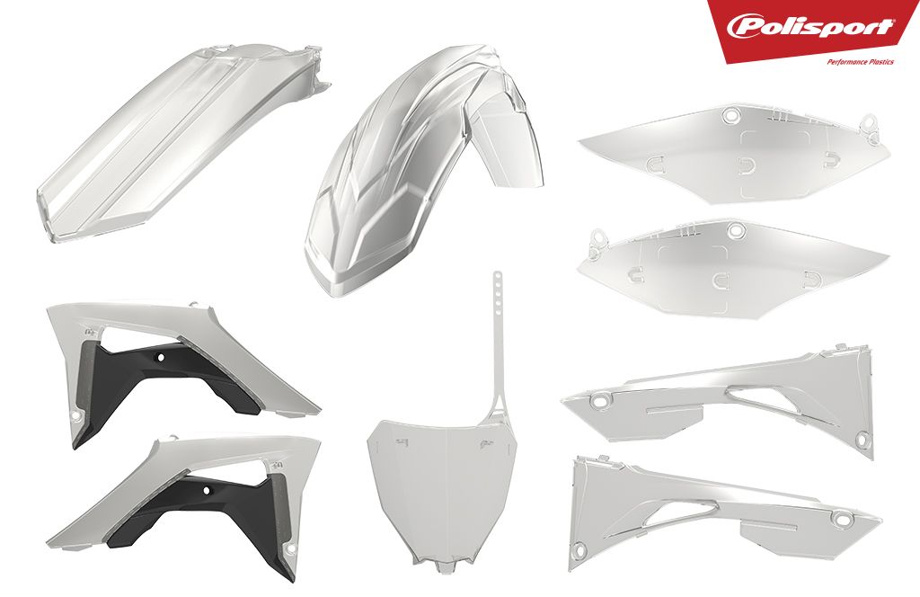 Plastic body kit POLISPORT 90771 clear 99 for HONDA CRF 450 R 2017-2020, HONDA CRF 250 R 2018-2021