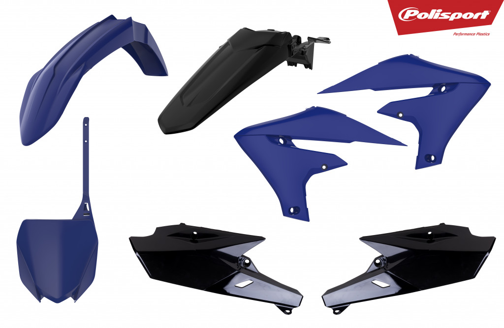 Plastic body kit POLISPORT 90830 blue/black