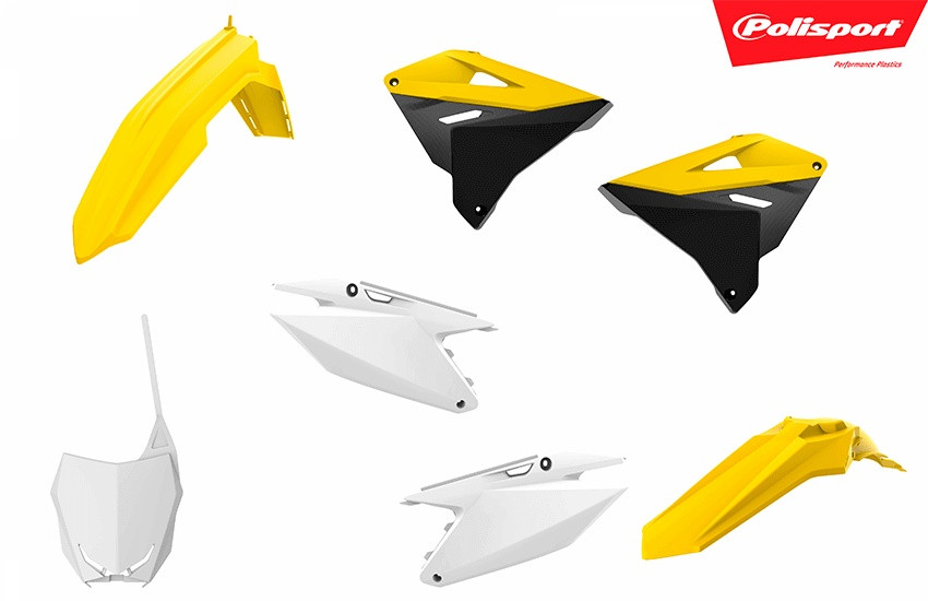 Plastic body kit POLISPORT 90864 OEM Color for SUZUKI RM 125 2001-2008, SUZUKI RM 250 2001-2008