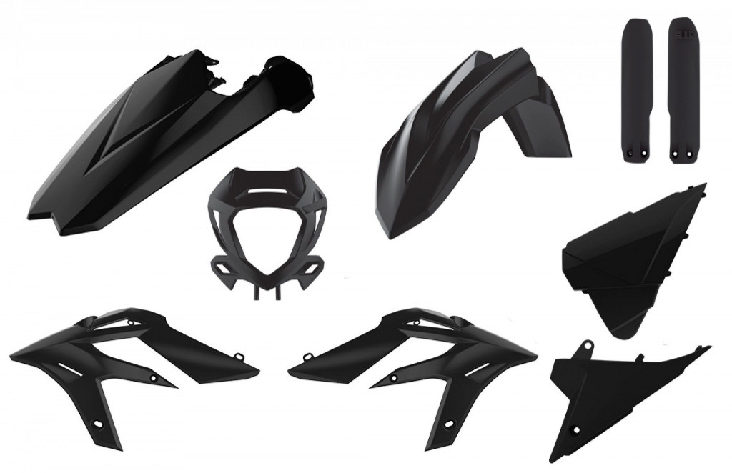 Plastic body kit POLISPORT 91060 enduro Crni for BETA Xtrainer 250 2020-2022, BETA Xtrainer 300 2020-2022