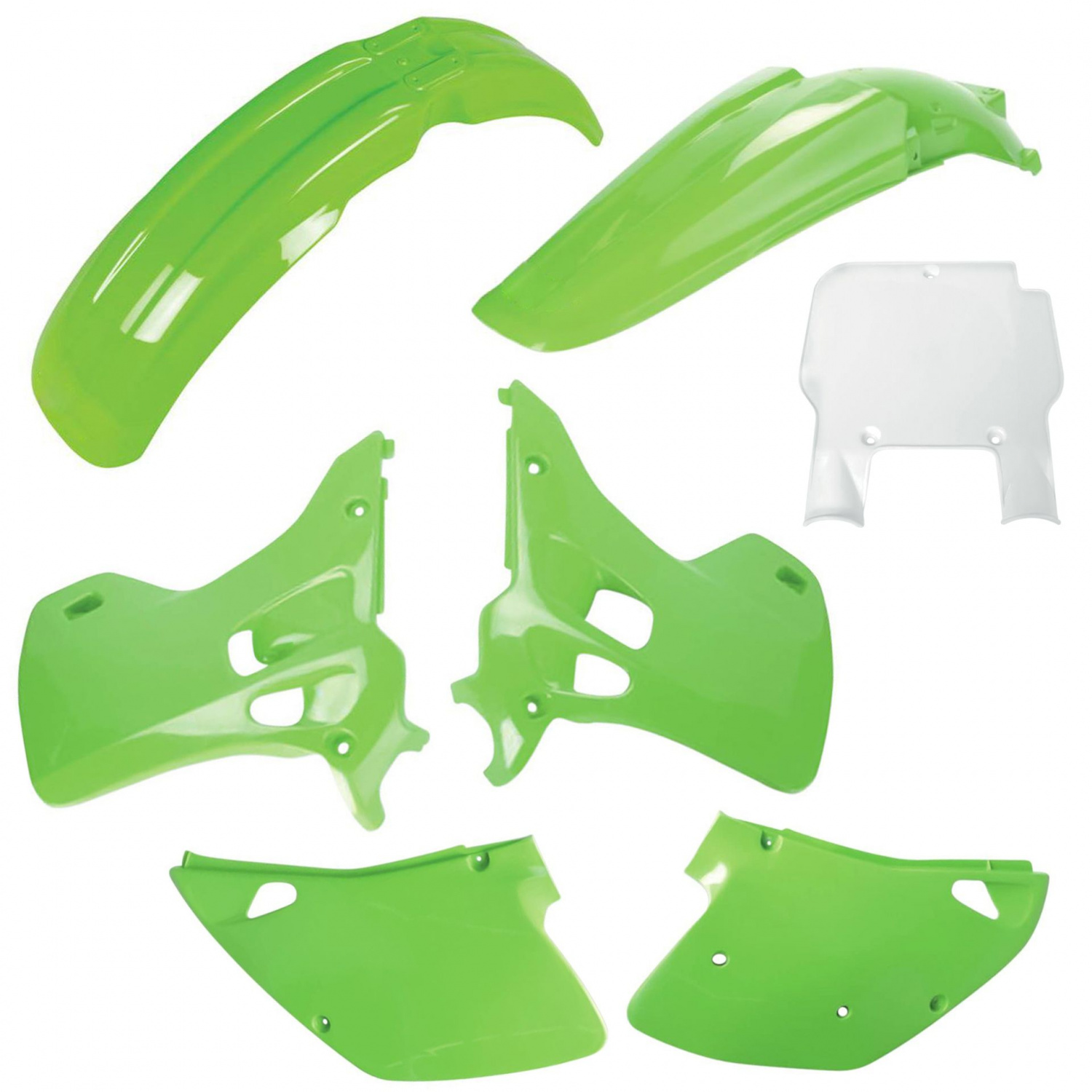 Plastic body kit POLISPORT 91337 OEM color for KAWASAKI KX 125 1992, KAWASAKI KX 250 2T 1992