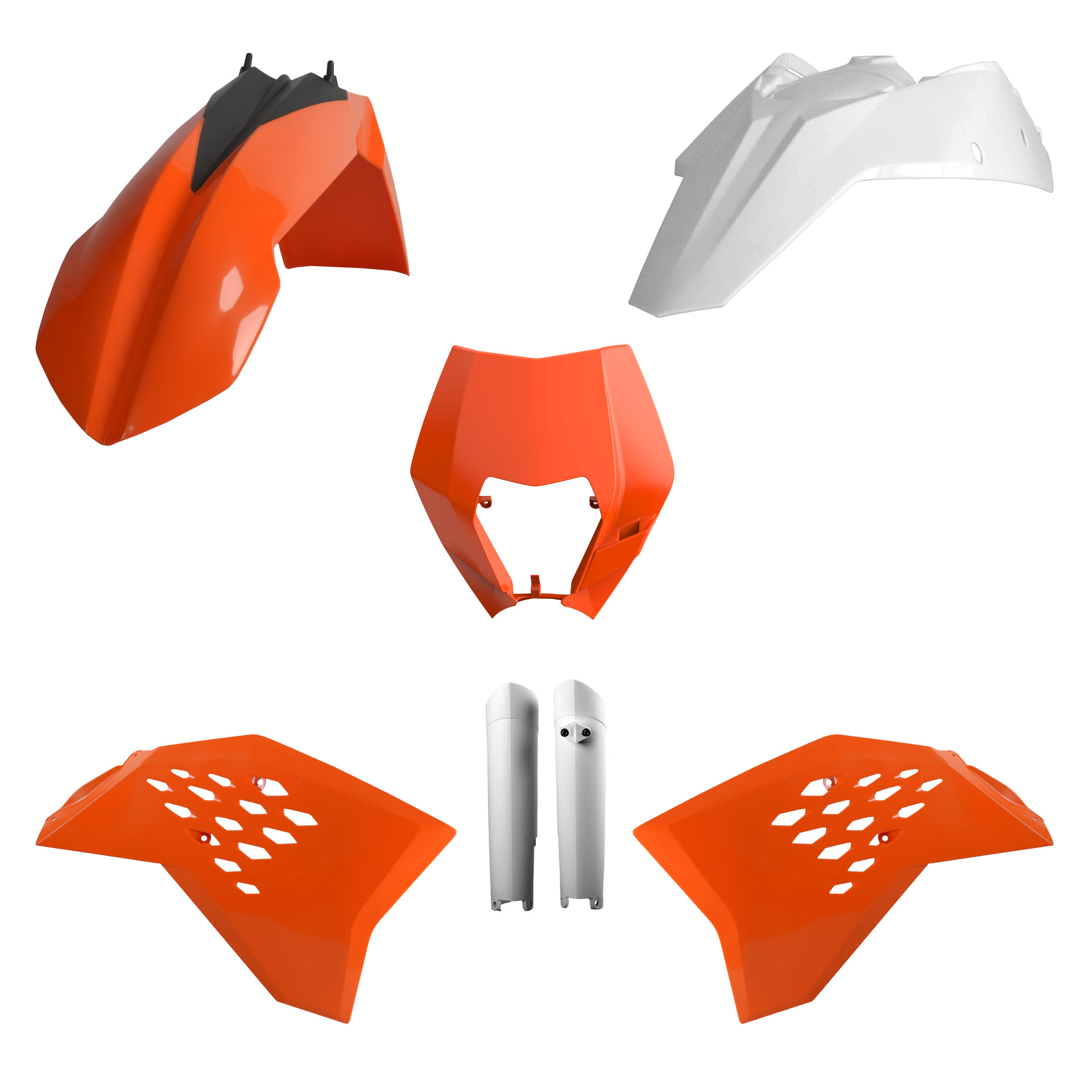 Plastic body kit POLISPORT 91460 OEM color 11 for KTM XC-W 300 2008-2011
