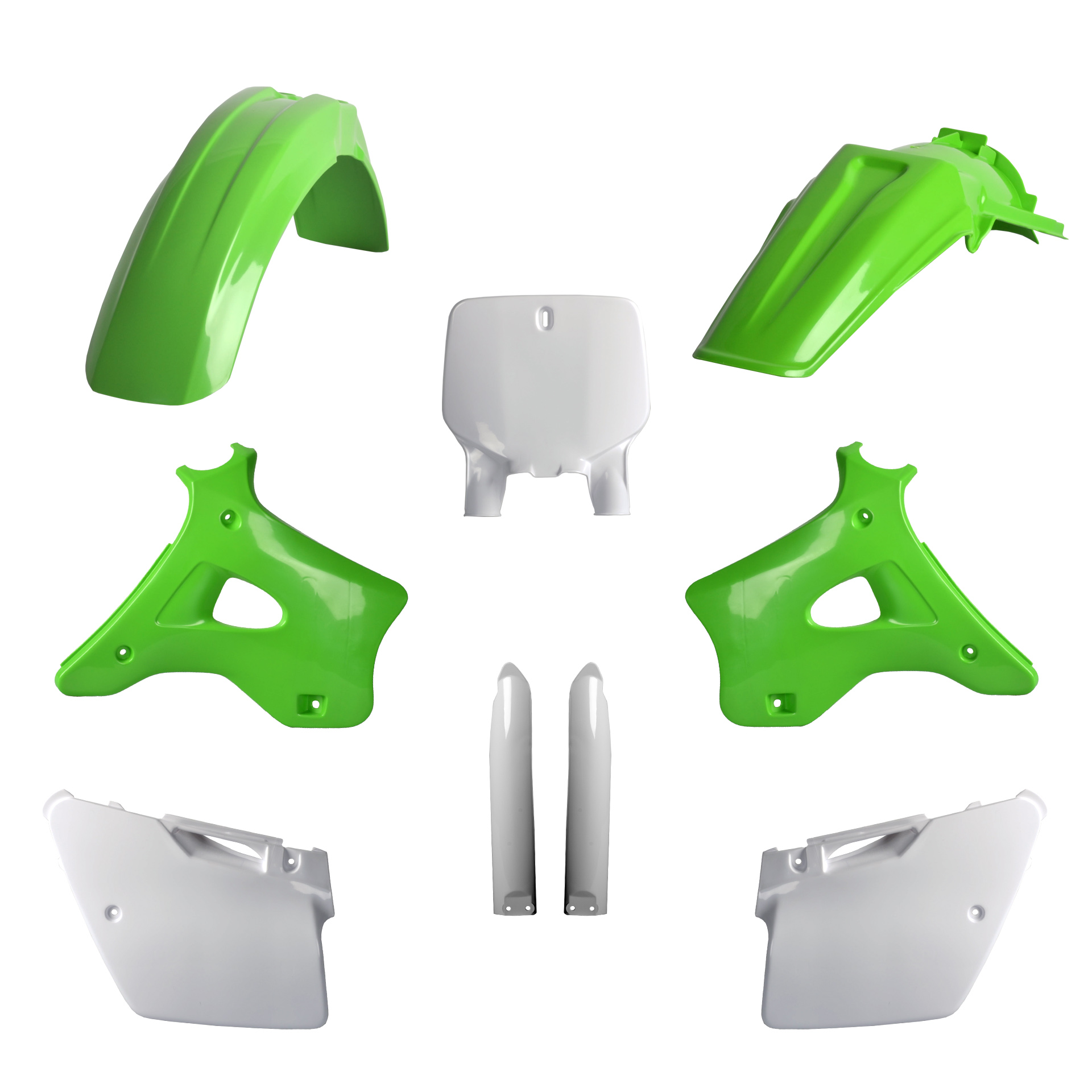 Plastic body kit POLISPORT 91475 OEM Color for KAWASAKI KX 125 1996-1998, KAWASAKI KX 250 2T 1996-1998
