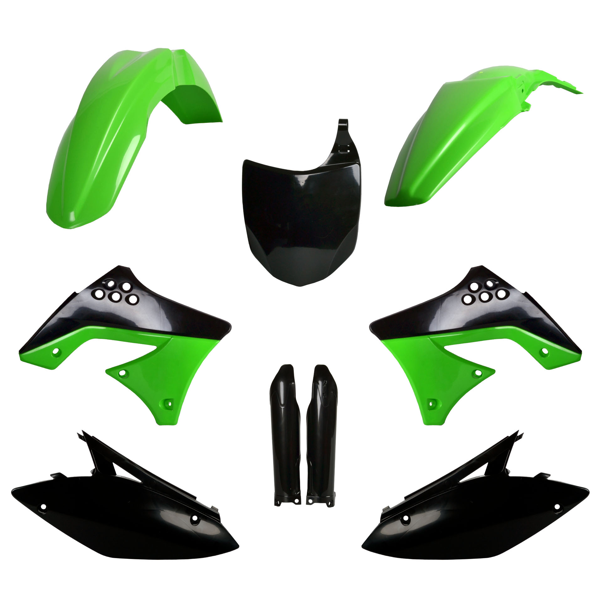 Plastic body kit POLISPORT 91485 OEM Color for KAWASAKI KX 250 (F) 4T 2009-2012