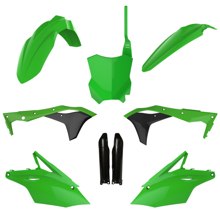 Plastic body kit POLISPORT 91494 OEM Color for KAWASAKI KX 250 (F) 4T 2017-2020