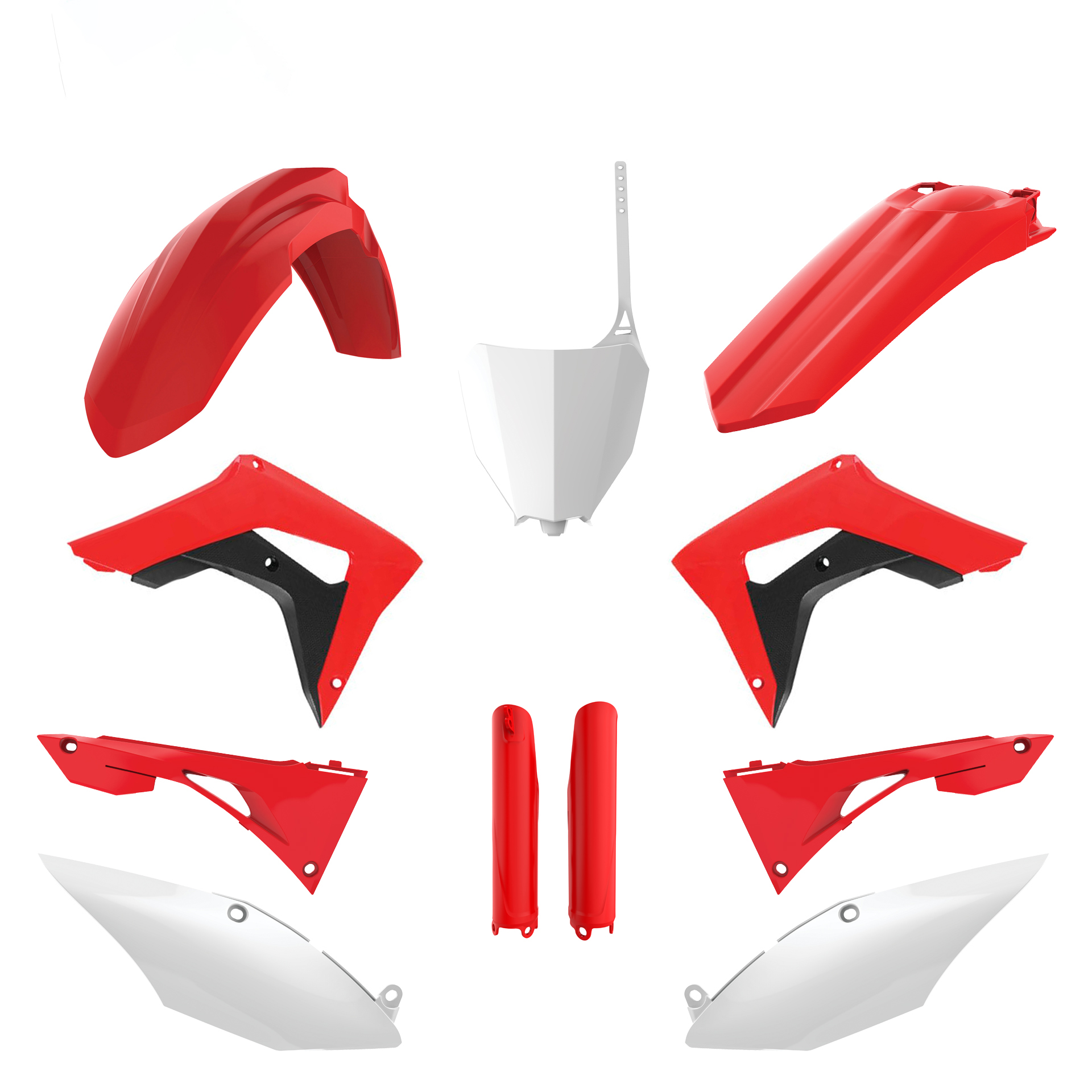 Plastic body kit POLISPORT 91544 OEM Color for HONDA CRF 250 RX  2019-2021, HONDA CRF 450 RX 2017-2020