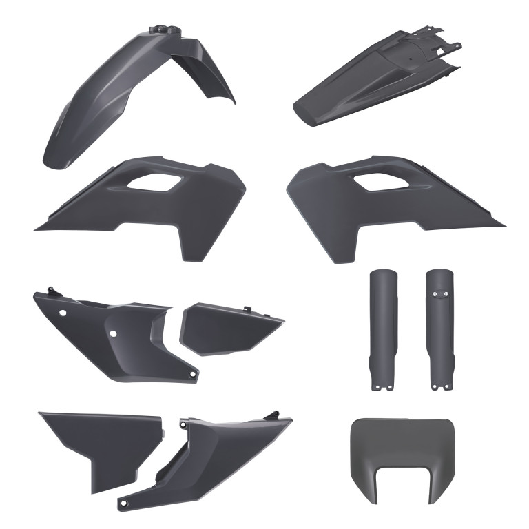 Plastic body kit POLISPORT 91649 N-Grey