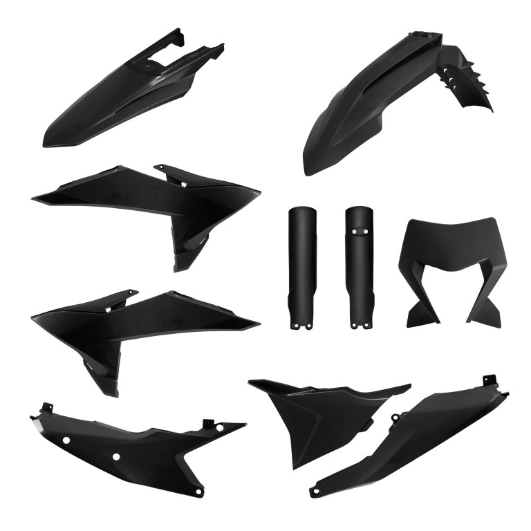 Plastic body kit POLISPORT 91657 Crni
