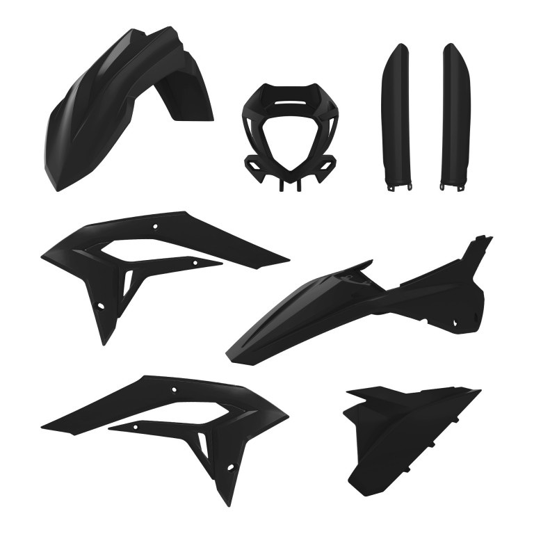Plastic body kit POLISPORT 91668 Crni for BETA Xtrainer 250 2023-2026, BETA Xtrainer 300 2023-2026