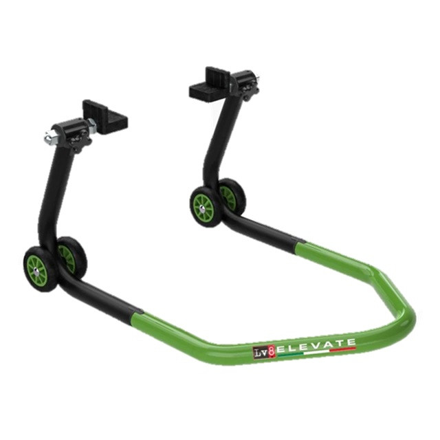 Universal rear stand LV8 E620LG.KG with rubber cursors black/green