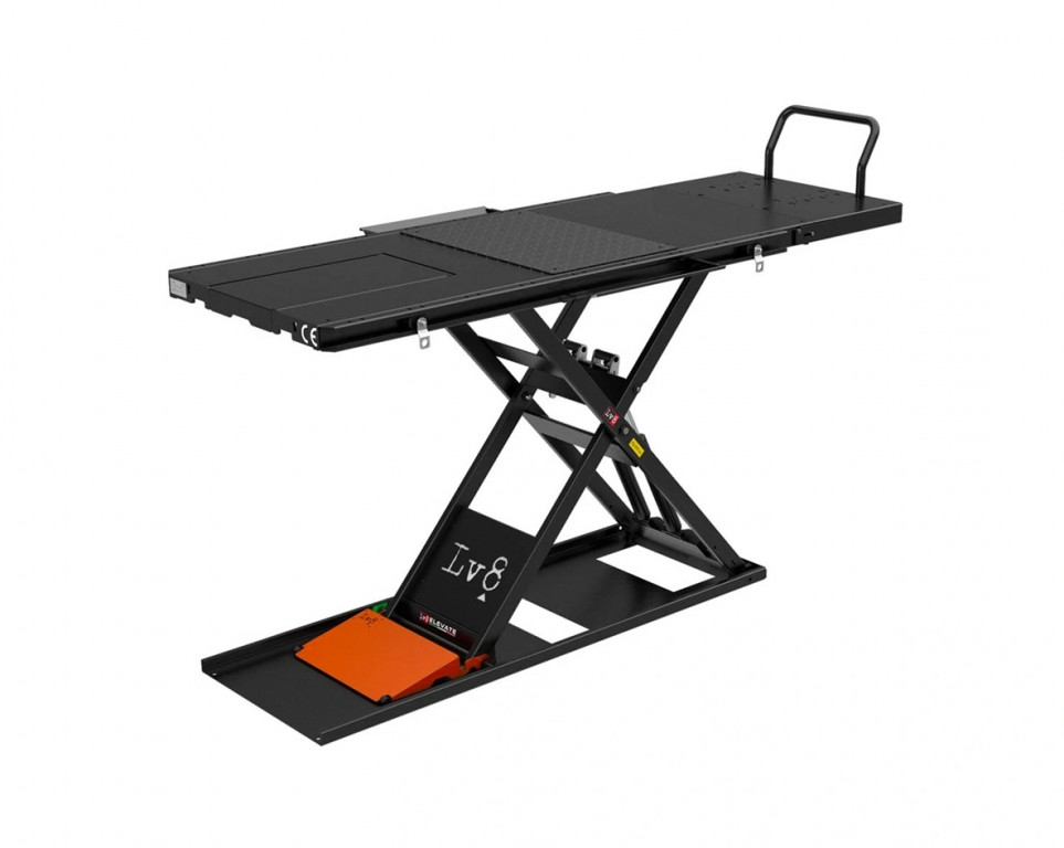 Motorcycle lift LV8 NANO 600 SPLIT EN600HGSFE.O with electro-hydraulic unit orange