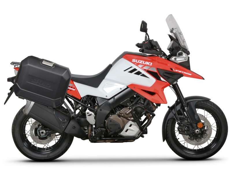 Set bočnih aluminijastih kofera sa nosači 36L SHAD TERRA BLACK SHAD SUZUKI DL 1000 V-Strom
