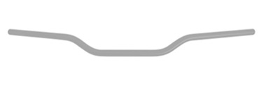 Handlebar ACCOSSATO HB054 Aluminium Made With Constant Diameter - 22 mm Crni