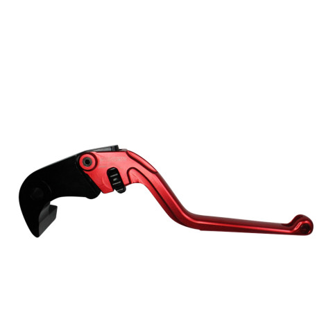Brake lever ACCOSSATO EDF035 fixed CNC-worked aluminium, red