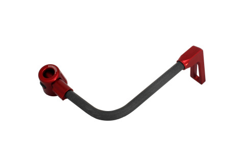 Lever guard ACCOSSATO DE006 with black hose and joint right, carbon