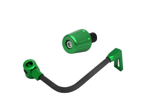 Lever guard in Carbon + left end ACCOSSATO DE009 with black hose and joint right