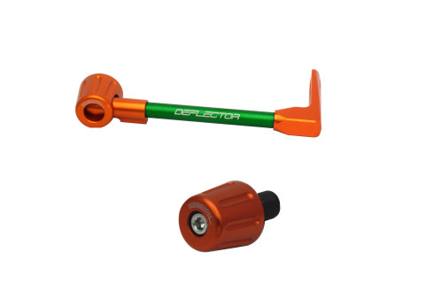 Lever guard in aluminium + left end ACCOSSATO DE004 with green hose and joint right