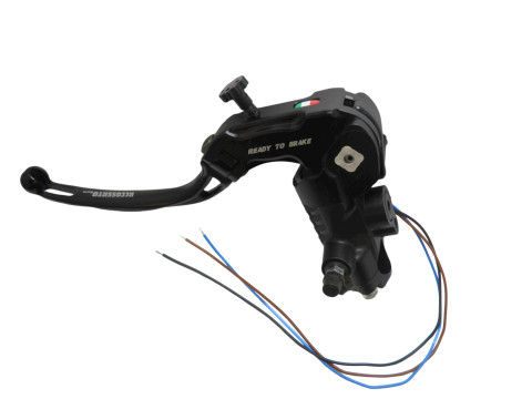 Clutch master cylinder ready to brake ACCOSSATO CY100 PRS 16x15-16-17 with blue folding lever (nut + lever)